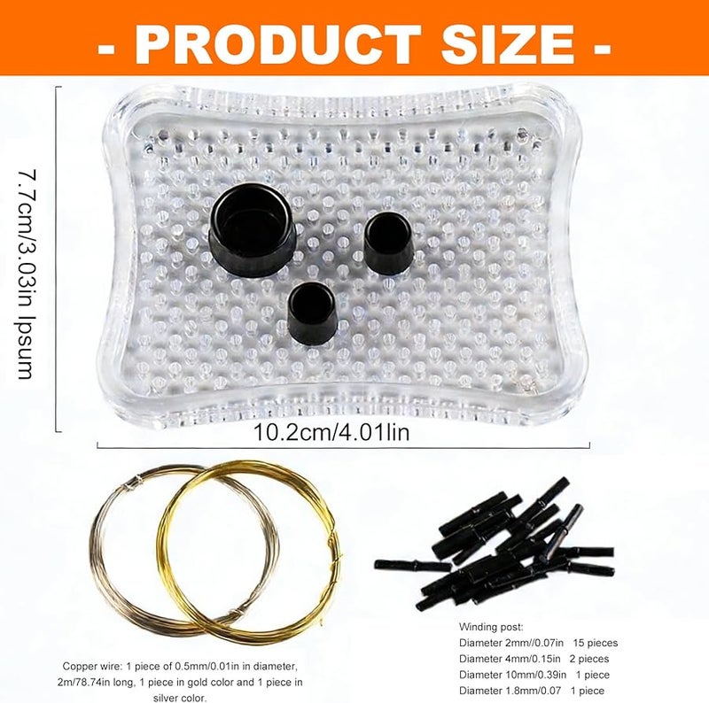 Multi Size Acrylic Wire Wrapping Jig For Jewelry Making Necklaces Earrings With Comfortable Grip - Image 5
